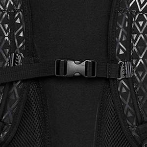 <b>Black</b> 600D Nylon Basketball <b>Backpack</b> with Mesh Side Pockets and Adjustable Strap Closure for Men - Product Image 3