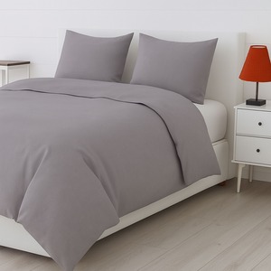 Drap de lit en bambou pur 300 TC gris brumeux, drap de lit de luxe rafraîchissant pour la maison, l'hôtel, la station balnéaire et l'hôtellerie - Product Image 3