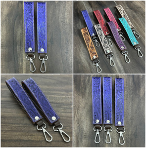 Porte-clés en cuir de vache artisanal 2025, style occidental haut de gamme, mousqueton durable, clip à clés mignon pour femmes - Product Image 3