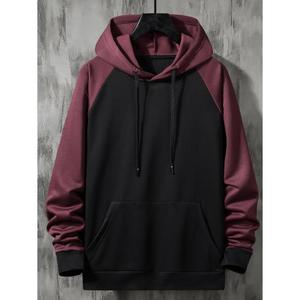Sweat à capuche OEM pour homme, coupe oversize, en molleton de coton, haute qualité, avec impression en relief personnalisée, style survêtement, en molleton bouclette, vierge - Product Image 3