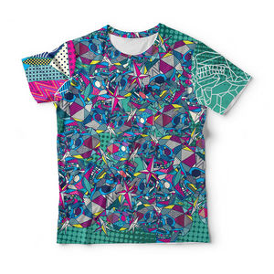 เสื้อยืดผ้าฝ้ายคุณภาพสูงพิมพ์ลายหัวกะโหลกแบบ paisley สำหรับผู้หญิง ผลิตตามสั่ง OEM ในราคาที่สมเหตุสมผล - Product Image 4