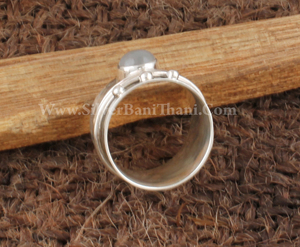 925 Sterling Silver Classic Bezel Setting Wedding <b>Spinner</b> <b>Ring</b> Anxiety Natural Rainbow Moonstone Fidget Band Meditation Boho - Product Image 2