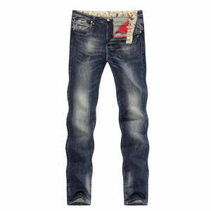 Jean baggy coupe bootcut respirant pour homme, nouvelle mode, style streetwear oversize, inspiré du hip-hop, en denim 100% coton tissé - Product Image 2