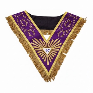 Insignia Grand Master 97 Deluxe - Rito de Memphis-Misraim (ORUMM) - Adorno de Moda con Cuentas Bordadas para Ceremonia de la Logia Azul - Product Image 5