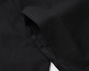 Custom Brand Clothing Men's Women's Varsity <b>Jacket</b> Short Zipper Solid Color Black Canvas Casual <b>Winter</b> Eco-Friendly Windproof - Product Image 4