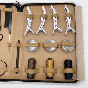 Kit d'accessoires portables pour extensions capillaires : Outil de retrait Microlink, ouvre-boucle, ciseaux, pinces multi-formes, perles en acier pour extensions capillaires - Product Image 3