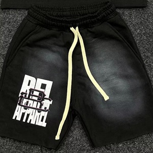 Conjunto de Camiseta y Pantalones Cortos de Moda Urbana para Hombre RFL APPAREL, Estampado de Calavera, 100% Algodón, Atuendo de Invierno con Capucha, Negro, Ecológico, Serigrafiado - Product Image 3