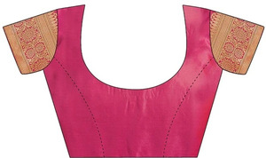 Sari en soie tissée rose, style Banarasi, tenue de mariage festive, vêtement traditionnel indien - Product Image 6