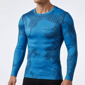 เสื้อเบสเลเยอร์ระบายอากาศได้ดีสำหรับผู้ชาย วิ่ง ฟิตเนส ชุดกีฬา จากผู้ผลิต - Product Image 1