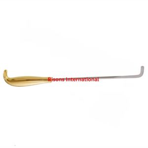 BISONS Dissecteur mammaire manuel en acier inoxydable, lame angulaire 33 cm, outil chirurgical pour mammoplastie et chirurgie plastique - Product Image 1