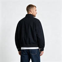 Blouson Bomber Vintage Personnalisé avec Fermeture à Crochets et Fermeture Éclair sur le Devant, 100% Coton, Multi-Poches, Coupe Ample et Carrée, Style Pompier, Vente en Gros, OEM