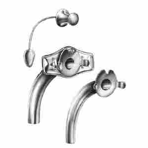Cánula de traqueostomía con balón, cánula interna, brida cervical y obturador para un manejo seguro de las vías respiratorias y soporte respiratorio - Product Image 1