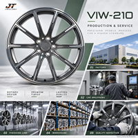 Jantes forgées monobloc à dix branches, finition usinée, 18-22 pouces, 5x112 5x114.3, modèle VIW-210 pour BMW Audi Mercedes-Benz