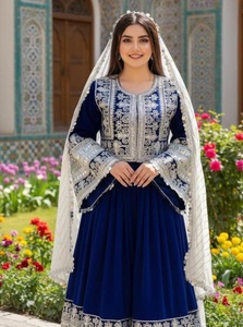 Low MOQ Premium Quality Women Kuchi <b>Dresses</b> Logo Printing Customized High Quality Afghan <b>Dress</b> for Ladies Zippers Lace for sale - Product Image 2