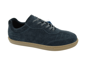 Chaussures habillées en daim pour hommes à bout rond et lacets, bleu marine, respirantes, semelle intermédiaire en EVA, semelle extérieure en caoutchouc, toutes saisons - Product Image 1