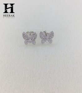 Delicados Pendientes de Diamantes con Forma de Mariposa en Oro de 14K/18K - Joyería Fina al por Mayor - Product Image 5