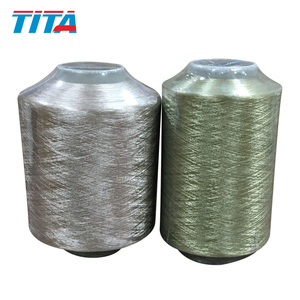 Hilo Trenzado de Poliéster Brillante DTY 100D/72F 200TPM Negro para Encaje y Tejido de Cinta - Product Image 1