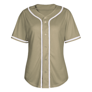 OEM Wholesale Price Women's <b>Baseball</b> Jersey Shirt Button Down Blank Softball Jersey's Short Sleeve Sports Women Shirts Tops - Product Image 1