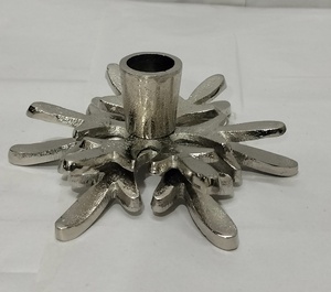 Nordic Golden Leaves Handmade Metal <b>Candlestick</b> <b>Holder</b> Home Decoration Christmas Candle Container Factory Wholesale - Product Image 4