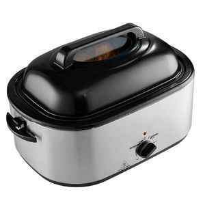 Forno Elettrico da Banco da 24 QT con Coperchio Autoriscaldante, 1450W, Funzioni Scongelamento e Mantenimento Caldo per Arrosto di Tacchino - Product Image 4