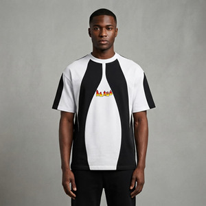 T-shirt d'été surdimensionné à manches longues pour homme, en jersey 100% coton, 180 grammes, léger, coupe ample, style hip-hop, de haute qualité, personnalisable - Product Image 4