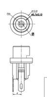 Connecteur de prise d'alimentation CC BSUN Custom DC00250 3PIN 5.7mm