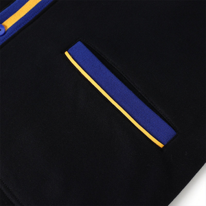 Custom Oakwood <b>University</b> Black Fleece Cardigan Women's Contrast V-Neck <b>University</b> & Collegiate Greek Logo Wholesale Sweater OEM - Product Image 5