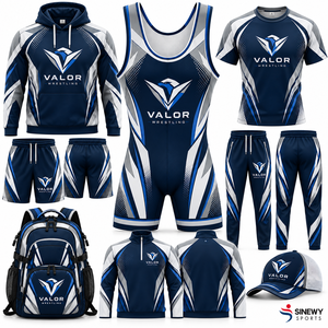 SINEWY SPORTS Kit de lutte Valor pour hommes, justaucorps en spandex/polyester, équipement d'entraînement, évacuation de l'humidité, séchage rapide, respirant, 260g - Product Image 1