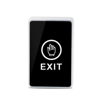 Bouton de sortie électrique à verrouillage par clé, interrupteur poussoir de contrôle d'accès pour porte, bouton de déverrouillage NO/NC/COM, bouton de sortie en plastique