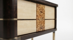 Wooden Modern Executive Office <b>Desk</b> Pedestal Workstation with Storage Drawers for <b>Study</b> - Product Image 3
