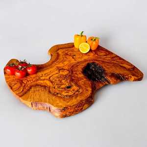 Planche à découper rectangulaire en bois d'acacia naturel, écologique, avec poignée en bois, passe au lave-vaisselle, épaisseur 1,5 cm, ALI FASHION - Product Image 1