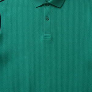 Men Solid Color Knitted Short Sleeve <b>Polo</b> <b>Shirt</b> Regular Fit Casual Style Green Fit Tailored Fit Rib Knit Men <b>Polo</b> <b>Shirt</b> - Product Image 4