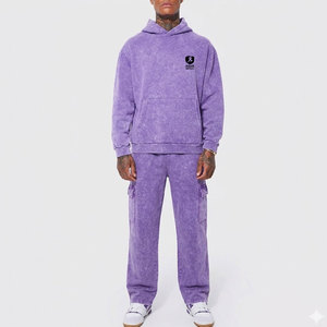 Chándal con Efecto Desgastado, Estilo Vintage, Material Cómodo, Ideal para Correr, Gimnasio y Uso Casual - Product Image 1