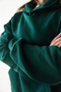 Survêtements de sport personnalisés respirants à carreaux 2-en-1 pour femmes, ensembles de jogging à capuche épais pour couples, en polyester/coton - Product Image 6