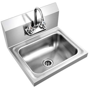 Wall-Mounted 17\" X 15\" X 14.5\" Absorption Tank Anti-Splash Kitchen Sink - Product Image 4