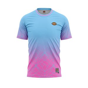 Maillot de sport pour homme à manches courtes avec impression par sublimation de logo personnalisé de haute qualité, 100% polyester, tissu respirant et à séchage rapide - Product Image 3