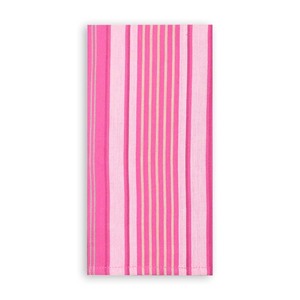 Serviettes de cuisine modernes à rayures teintes en fil, en provenance d'Inde, couleur rose, pour usage en cuisine, au meilleur prix - Product Image 2