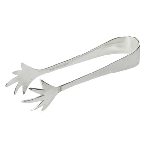 Pinzas para Hielo de Acero Inoxidable de Diseño Moderno, Acabado Plateado Pulido, Utensilio de Servicio para Bar y Cocina, Perfecto para Cubitos de Hielo y Azúcar - Product Image 1