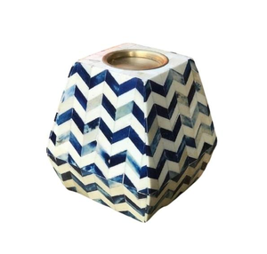 Porte-bougie en os incrusté, écologique, fait main, avec des motifs personnalisés pour la décoration de Noël à la maison - Prix de gros - Product Image 1