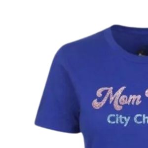 Camiseta gráfica azul real Jack and Jill Mom para mujer, de algodón suave, informal, para uso diario, conjunto familiar a juego - Product Image 3