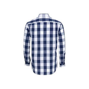 Chemise décontractée haut de gamme pour homme, 100 % coton tricoté, flanelle, manches longues, coupe ample, anti-boulochage, à carreaux - Product Image 2
