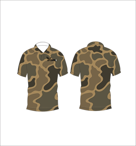 เสื้อโปโลลายพรางสีน้ำตาล แขนสั้นสั่งทำพิเศษ สำหรับกีฬากอล์ฟ ฝึกซ้อม ลำลอง และออกกำลังกาย - Product Image 3