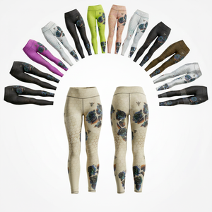 Trendy Stylish Customized Floral Print Weightlifting Deadlifting Leggings Custom <b>Tight</b> Fitted Pattern Gym Workout Training Pants - Product Image 1