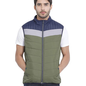 Veste matelassée slim fit pour l'hiver, entièrement personnalisable, de haute qualité, imperméable, coupe-vent, respirante, anti-rides, vêtements d'extérieur - Product Image 1