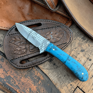 Cuchillo de Caza Profesional Bull Cutter, Cuchillo de Caza de Hoja Fija Estilo Vaquero, Acero de Damasco, OEM Personalizable, Cuchillo de Supervivencia para Exteriores - Product Image 2