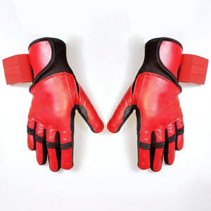 Guantes de bateo de béisbol y softbol de cuero genuino para hombres y mujeres Tasa de fábrica ajustable Los mejores guantes de bateo de puño largo - Product Image 5
