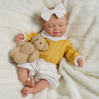 Boneka Bayi Reborn Silikon Utuh Babeside Cookie Mini 12 Inch, Bayi Perempuan Tertidur, Lucu, Mirip Bayi Baru Lahir, Hadiah, Pengiriman Cepat dari Gudang AS