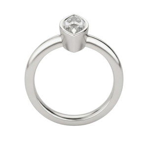 Marquise Cut Moissanite <b>Ring</b> Bezel <b>Set</b> Solitaire Band <b>for</b> <b>Women</b> Engagement Wedding Anniversary Gift - Product Image 3