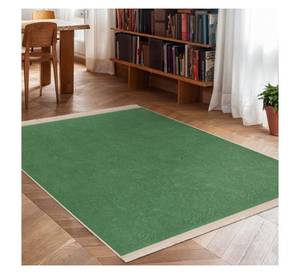 Tapis moderne vert uni en gros, durable, fabriqué à la machine, pour intérieur et extérieur, salon, terrasse et balcon, à poils ras - Product Image 2