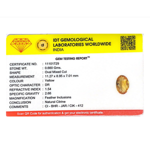 Citrino Corte Esmeralda de 3.3 Quilates, Gema Natural Suelta para Joyería Fina - Product Image 4